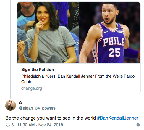 Nearly 10,000 people demand that Kendall Jenner be banned from watching basketball and the reason is extremely good!  - Figure 1