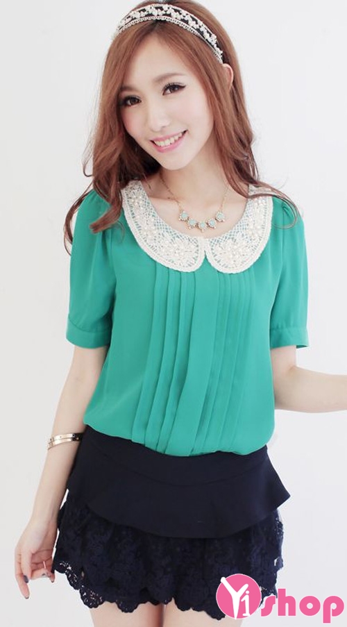 ÁO SƠ MI CỔ SEN