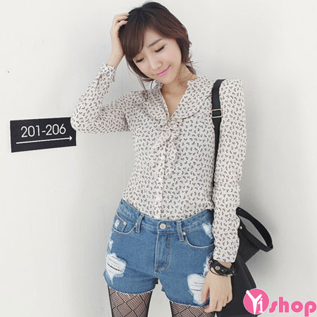 Áo sơ mi nữ vải voan công sở đẹp năng động cá tính - Hình 14