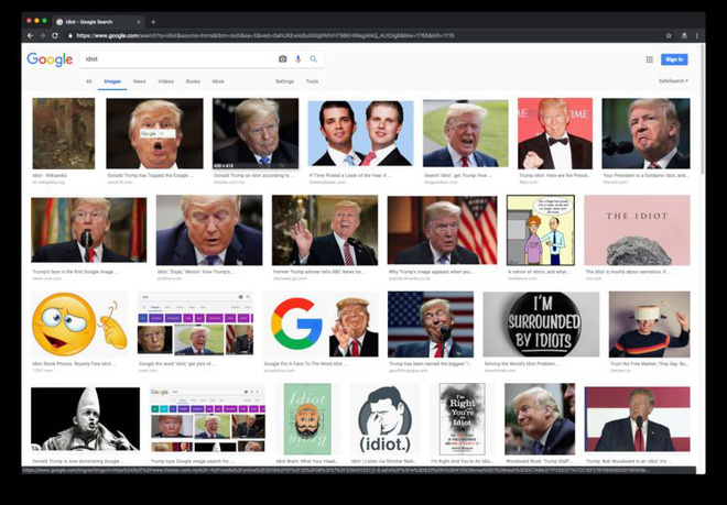 CEO Google phải giải thích vì sao hình ảnh của Tổng thống Donald Trump lại xuất hiện khi tìm kiếm từ khóa idiot - Hình 2