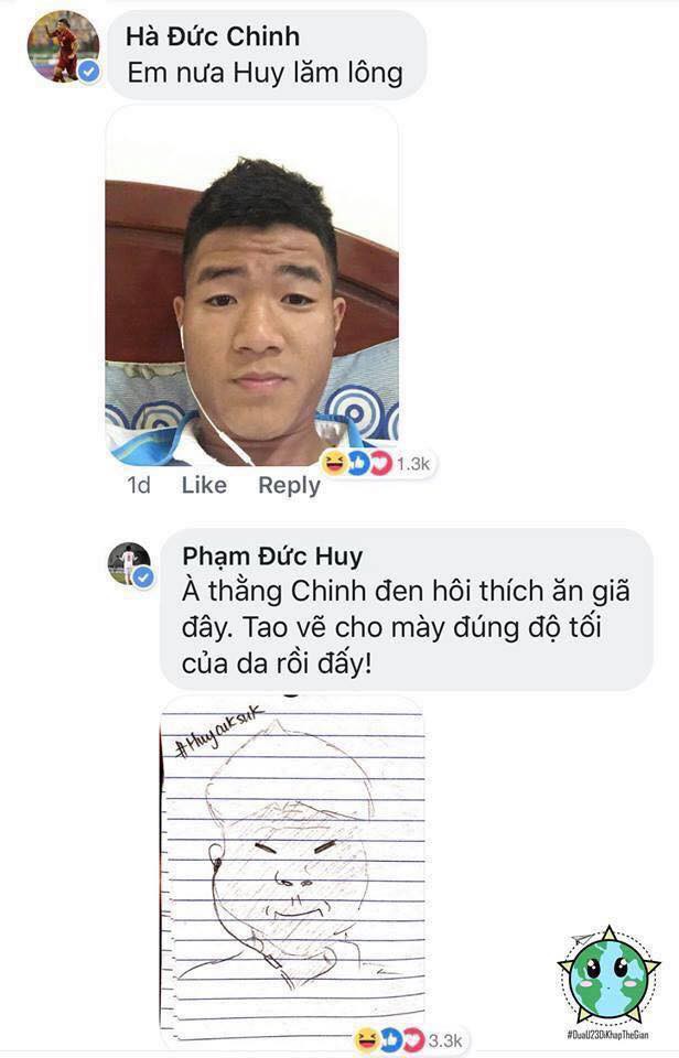 Cười ngặt nghẽo với loạt ảnh Đức Huy trổ tài vẽ đồng đội, trông ai cũng ngã cây y như tranh biếm họa - Hình 3