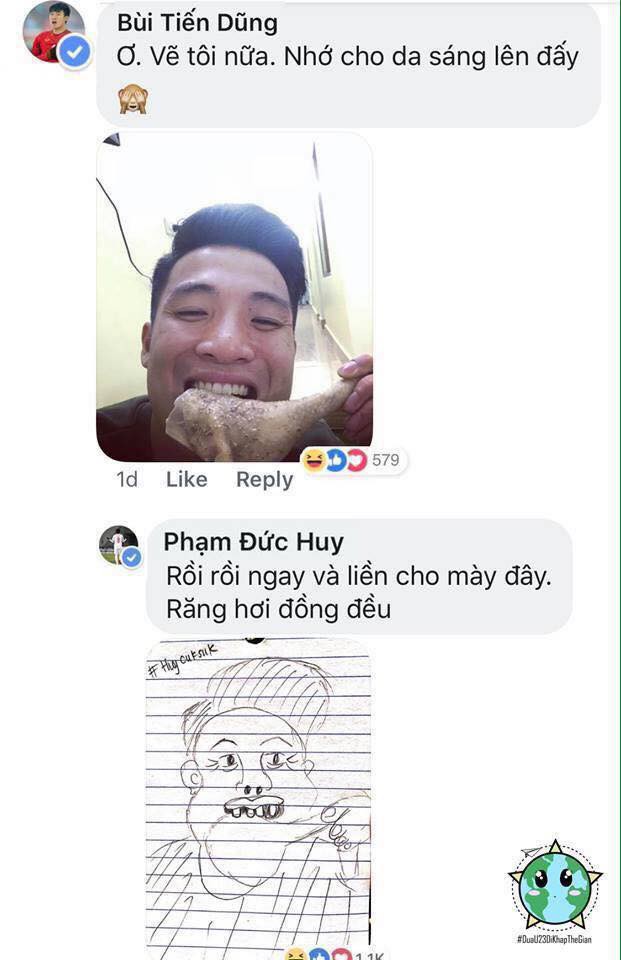 Cười ngặt nghẽo với loạt ảnh Đức Huy trổ tài vẽ đồng đội, trông ai cũng ngã cây y như tranh biếm họa - Hình 4