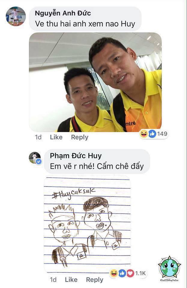 Cười ngặt nghẽo với loạt ảnh Đức Huy trổ tài vẽ đồng đội, trông ai cũng ngã cây y như tranh biếm họa - Hình 1