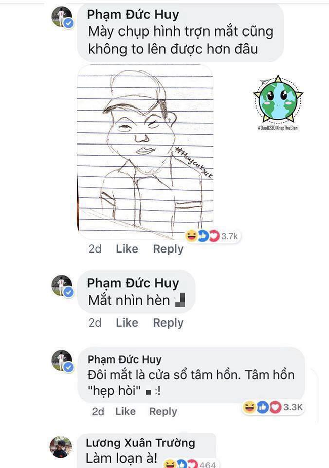 Cười ngặt nghẽo với loạt ảnh Đức Huy trổ tài vẽ đồng đội, trông ai cũng ngã cây y như tranh biếm họa - Hình 6