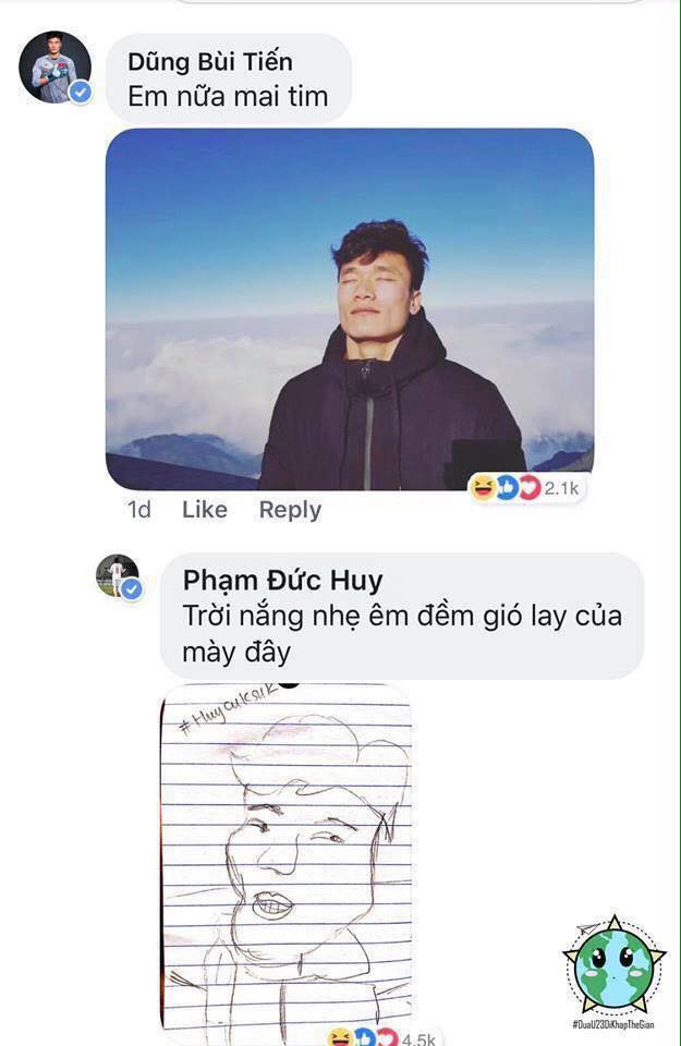 Cười ngặt nghẽo với loạt ảnh Đức Huy trổ tài vẽ đồng đội, trông ai cũng ngã cây y như tranh biếm họa - Hình 19