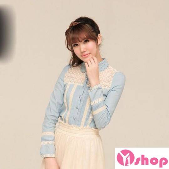 Những kiểu áo sơ mi nữ hàn quốc đẹp nhất dành cho cô bạn tuổi teen - Hình 12