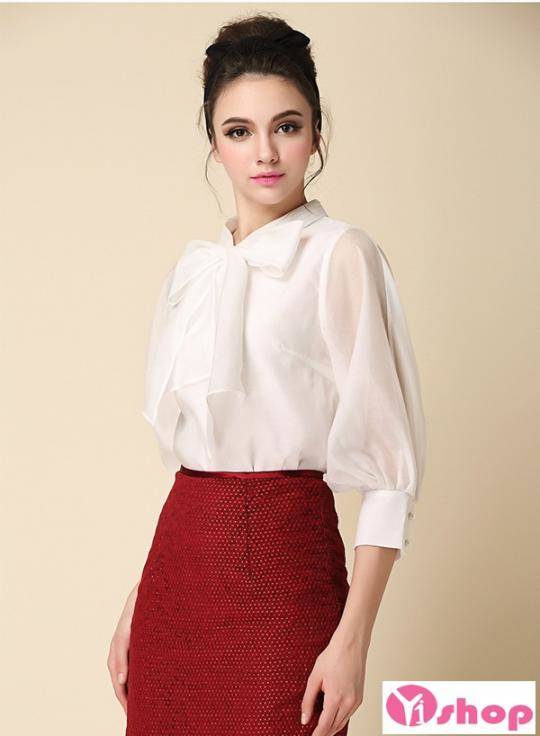 Chia sẻ hơn 87 áo sơ mi that nơ eo hay nhất  trieuson5