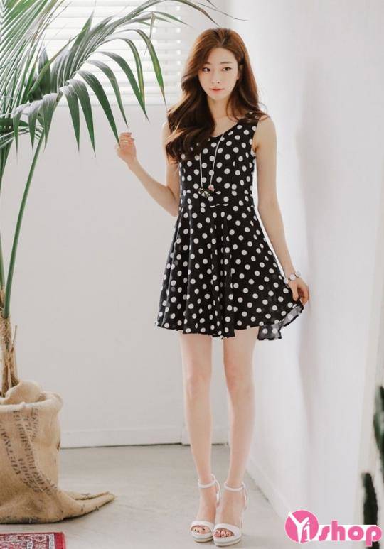Thiết kế đầm chấm bi đẹp đốn tim nàng công sở - Hình 7