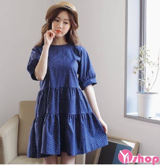 Thiết kế đầm chấm bi đẹp đốn tim nàng công sở - Hình 14