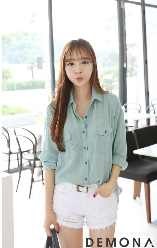 Tổng Hợp 35 Mẫu Áo Sơ Mi Nữ Hàn Quốc Cổ Đức Đẹp - Thời Trang - Việt Giải Trí