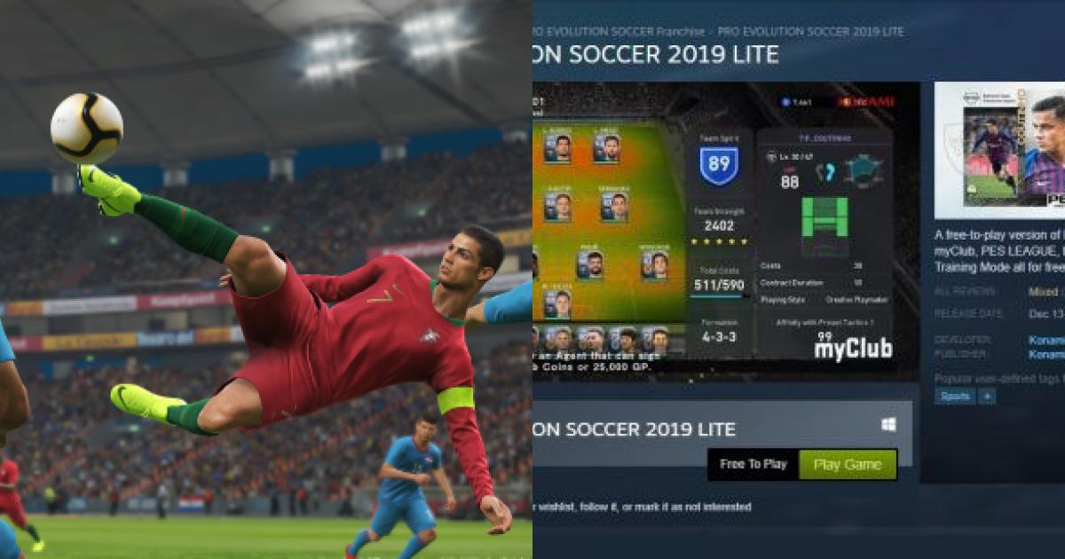 Pes 2019 Phiên Bản Free-To-Play Đã Chính Thức Mở Cửa Trên Steam - Mọt Game  - Việt Giải Trí