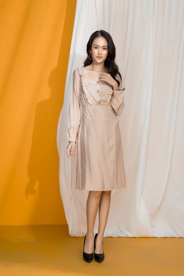 Khám phá những mẫu váy liền màu be begie  Thời trang  Việt Giải Trí