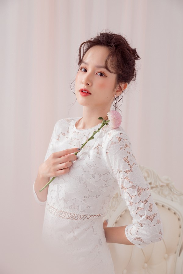 Váy trắng trễ vai bèo đầm trắng dáng xoè chụp kỷ yếu dự tiệc cưới   Shopee Việt Nam