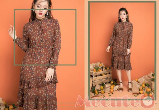 Váy hoa nhí  váy vintage Hàn Quốc trẻ trung đáng yêu đa dạng mẫu mã màu  sắc chất lượng sản phẩm đảm bảo và cam kết hàng như hình ảnh 
