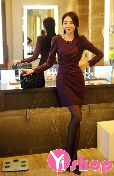 Váy dạ liền thân đẹp kiểu hàn quốc trẻ trung cuốn hút tới công sở  Thời  trang  Việt Giải Trí