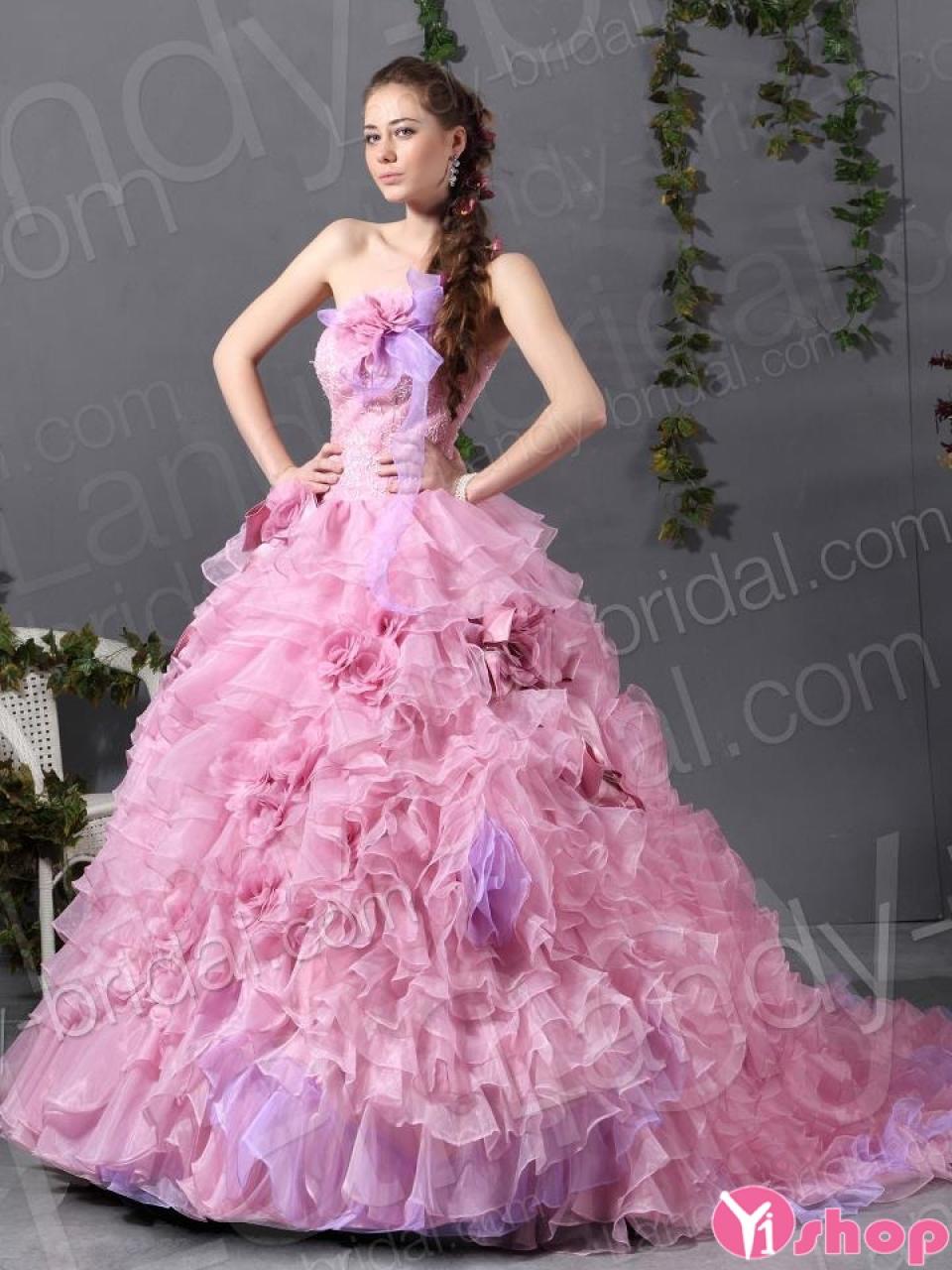 Đầm phù dâu - dự tiệc màu tím hở vai-PD03B - NiNiStore 2024