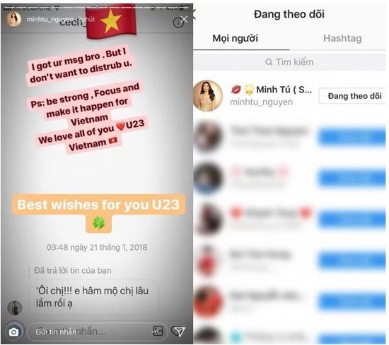 Minh Tú phản pháo trước thông tin đá xéo Bùi Tiến Dũng vì bị unfollow instagram - Hình 3
