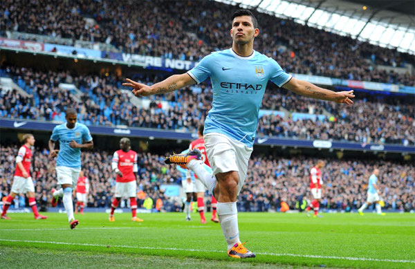 Aguero chói sáng, sắp vào nhóm 200 bàn thắng - Hình 1