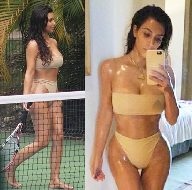 Áo tắm nude gây hiểm lầm không mặc đồ của các chân dài đình đám - Hình 12