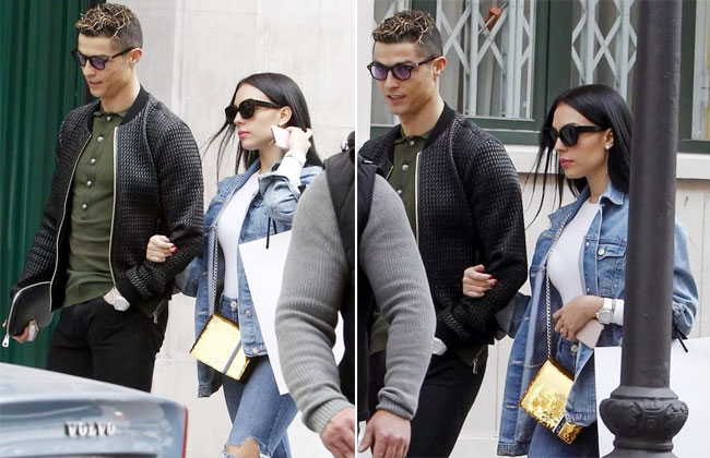 Bạn gái khoác tay C. Ronaldo đi mua sắm - Hình 2