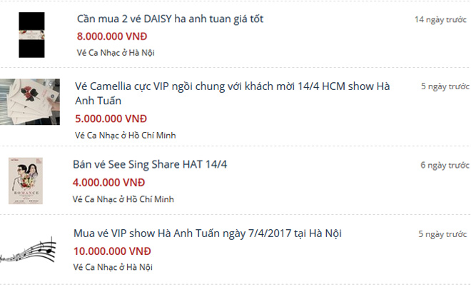 Cháy vé show Hà Anh Tuấn, fan chi tiền gấp đôi ở chợ đen - Hình 1