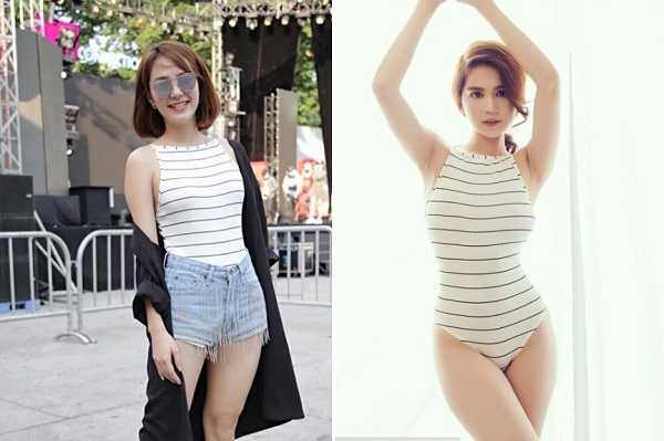 Mỹ nhân Việt chuộng mặc áo tắm dạo phố, bạo nhất là Minh Hằng - Hình 3
