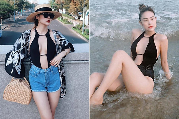 Mỹ nhân Việt chuộng mặc áo tắm dạo phố, bạo nhất là Minh Hằng - Hình 2