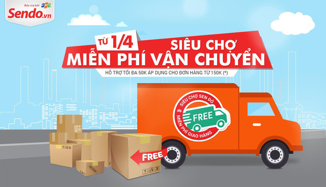 Từ 1/4, siêu chợ Sen Đỏ miễn phí vận chuyển toàn quốc - Hình 1