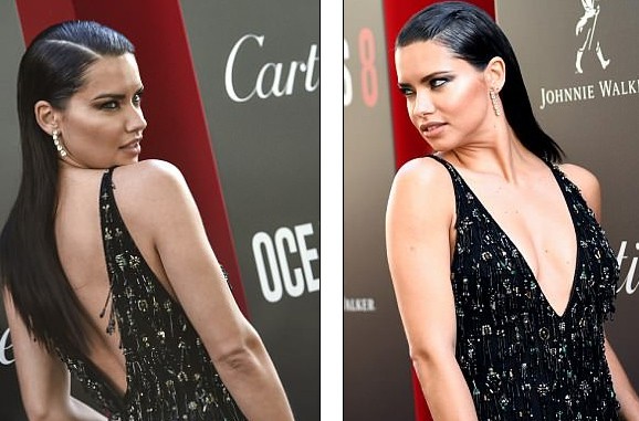 Adriana Lima khoe chân dài miên man - Hình 7