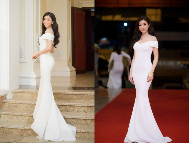 Hoa hậu Đô My Linh đẹp lộng lẫy như nàng tiên thứ thiệt với đầm đuôi cá sang chảnh - Hình 4