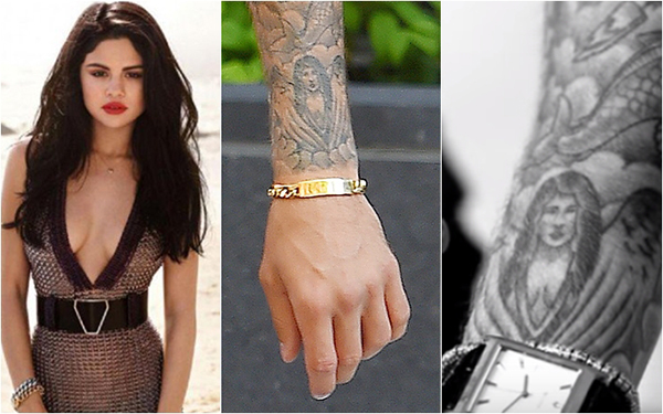 Bị CĐM nghi ngờ xăm tên tình cũ Selena lên cổ vợ Justin Bieber lên tiếng  chữa cháy xăm lại chữ này dằn mặt nhẹ