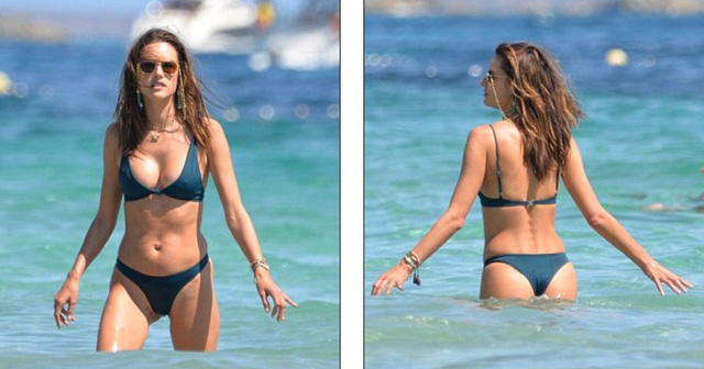 Alessandra Ambrosio khoe dáng săn chắc trên biển - Hình 7
