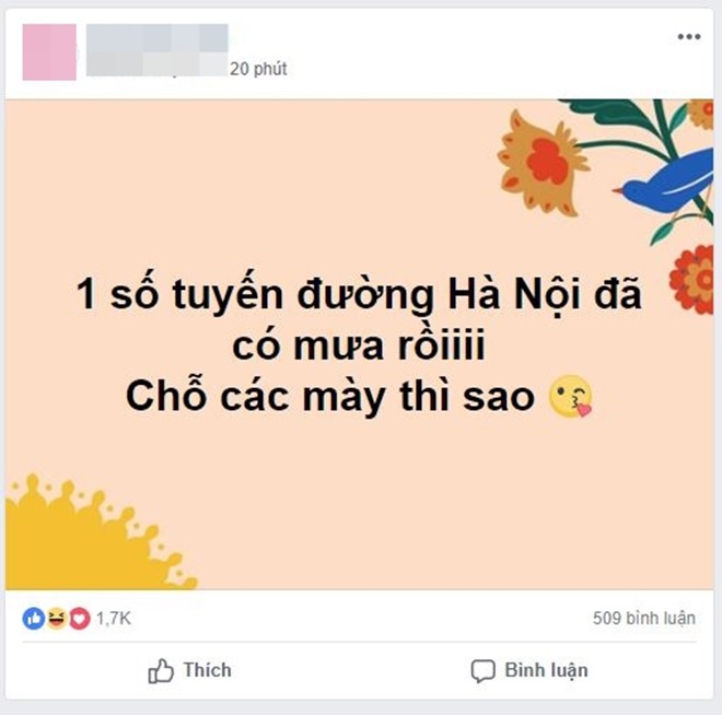 Chụp ảnh tự sướng đón mưa sau đợt nắng nóng đỉnh điểm, cô gái bỗng tạo nên trào lưu hot trên mạng xã hội - Hình 3