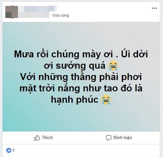 Chụp ảnh tự sướng đón mưa sau đợt nắng nóng đỉnh điểm, cô gái bỗng tạo nên trào lưu hot trên mạng xã hội - Hình 5