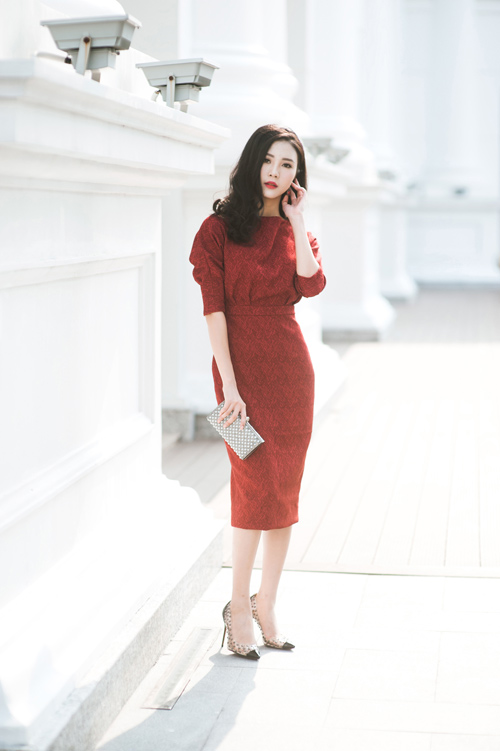 Các mẫu váy dáng dài cho nàng đón thu  Báo An Giang Online