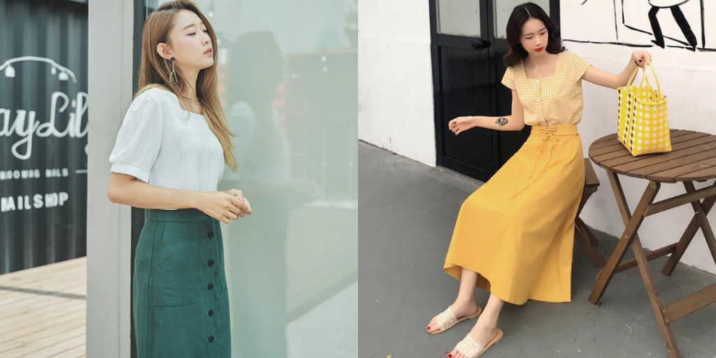 Bí kíp giúp con gái mix đồ với chân váy dài chuẩn ulzzang Hàn Quốc - Hình 5
