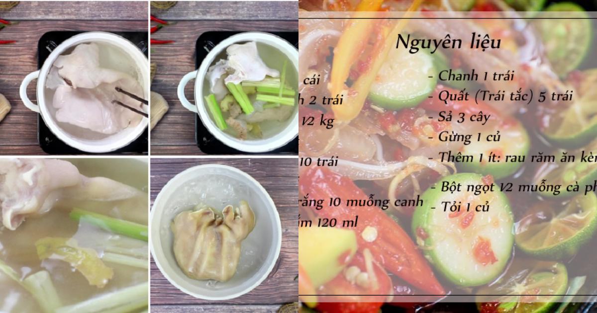 Cách làm tai heo xoài cóc càng ăn càng mê - Ẩm thực - Việt Giải Trí