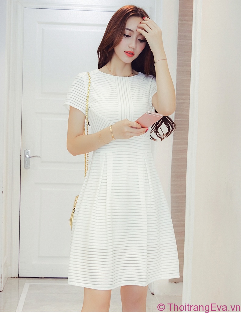 Váy đầm dự tiệc sang trọng màu trắng dáng dài xẻ tà, đầm chụp kỉ yếu màu  trắng dáng dài xẻ tà | Shopee Việt Nam