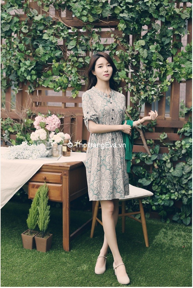 10 mẫu váy hoa nhí cổ điển kiểu dáng Hàn Quốc siêu đẹp