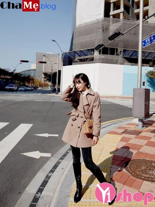 Áo khoác dạ nữ dáng dài đẹp đông 2018 - 2019 kiểu Hàn Quốc không lạnh - Hình 11