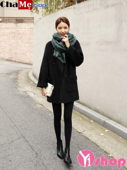 Áo khoác dạ nữ dáng dài đẹp đông 2018 - 2019 kiểu Hàn Quốc không lạnh - Hình 2