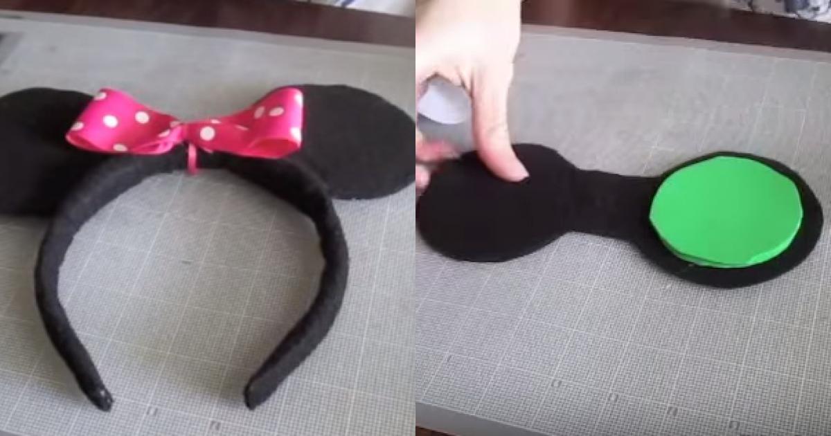 Cách làm băng đô tai chuột mickey dễ thương