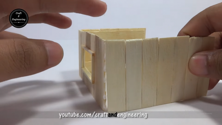 Cách làm mô hình cối xay gió bằng que kem gỗ handmade - Hình 9