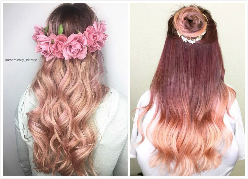 Với tóc màu hồng gold, chị em sẽ tự tin tỏa sáng ở mọi nơi. Màu sắc nổi bật và sang trọng của tóc sẽ giúp bạn thu hút sự chú ý của mọi người. Hãy cùng xem hình ảnh để trải nghiệm màu tóc lãng mạn này nhé!