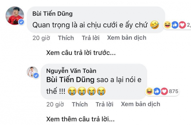 Thấy Văn Toàn ăn mặc bảnh bao tự hỏi cưới vợ được chưa, trung vệ Bùi Tiến Dũng bình luận phũ thế này đây! - Hình 2
