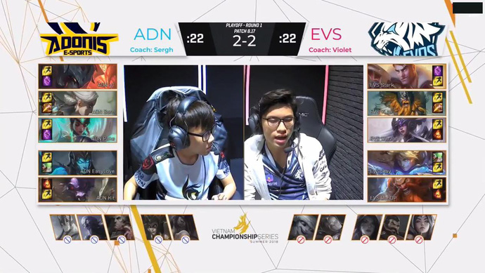 VCS mùa Hè 2018: ADN giành chiến thắng gay cấn trước EVS, mới playoff 1 thôi mà đã căng thế này rồi - Hình 5