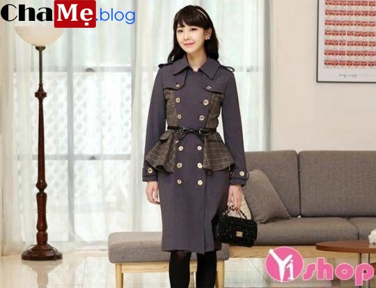 Áo khoác nữ dáng dài đẹp không lạnh ấm áp tới công sở thu đông - Hình 8