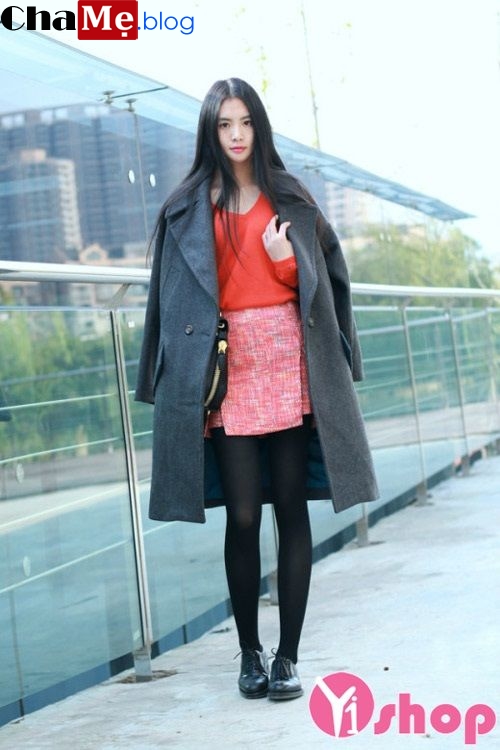 Mẫu áo khoác dạ nữ màu trung tính đẹp cho nàng công sở đông - Hình 1