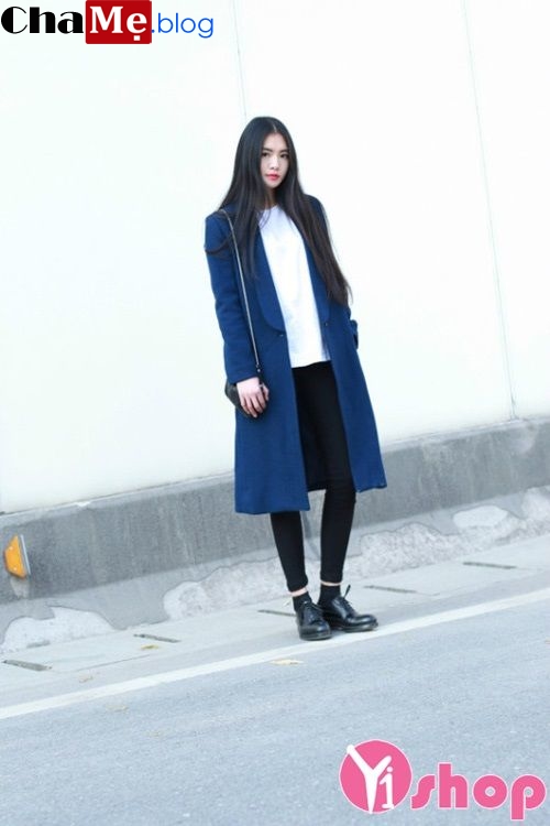Mẫu áo khoác dạ nữ màu trung tính đẹp cho nàng công sở đông - Hình 12