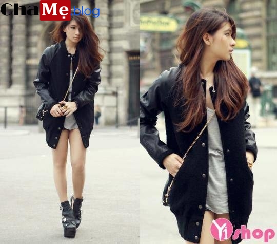 Mọi tín đồ thời trang mê mẩn áo khoác bomber jacket nữ đẹp thu đông 2019 - Hình 9